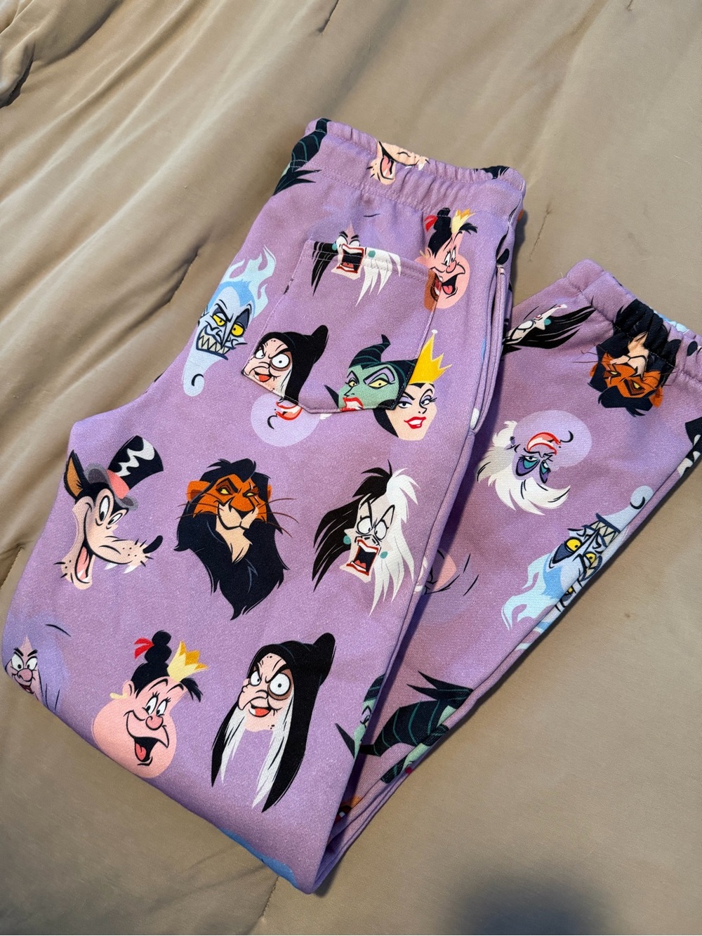 Cakeworthy lavender Disney  villains joggers